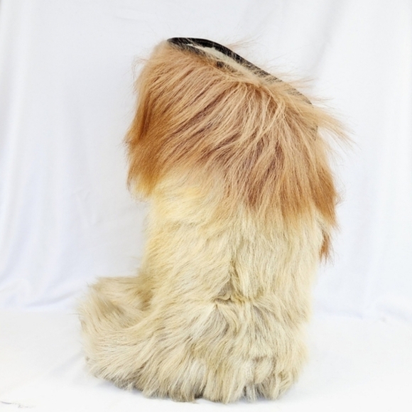 1970-80 IDEAL ROLUC OPEN COUTRY YETI GOAT FUR BOOTS